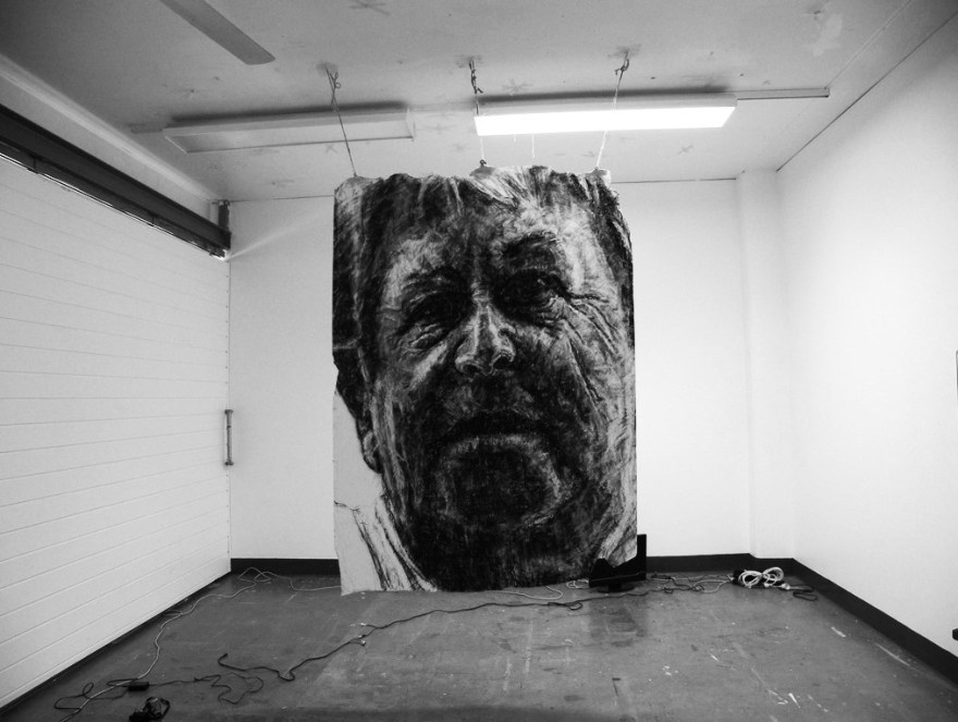 kristone capistrano exhibition artist drawing charcoal sydney art