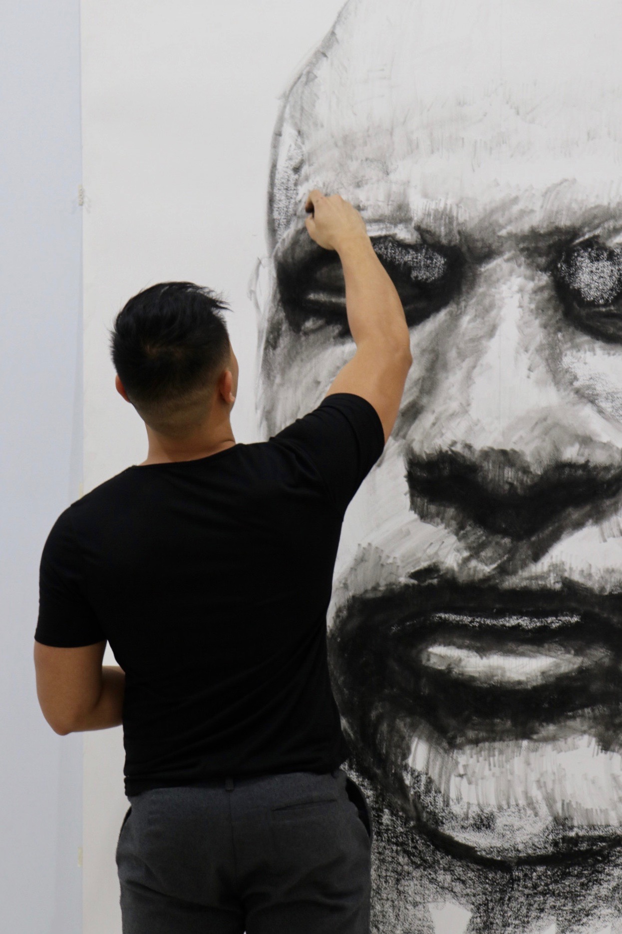 forgotten faces exhibition art kristone capistrano drawing portraits