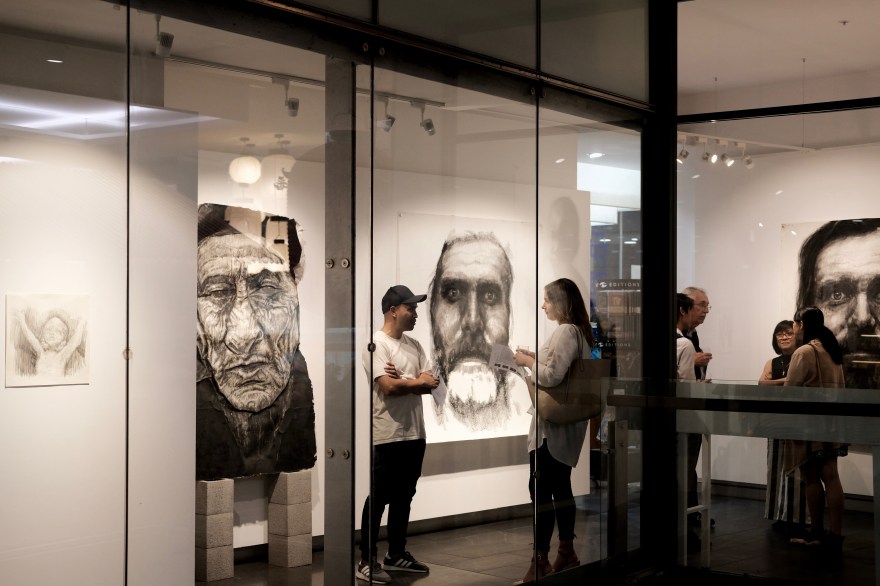 Kristone Capistrano Exhibition Melbourne Forgotten Art artist Asian Australian Charcoal Drawing Contemporary Commission Art for Sale Emerging Artist Monochrome Drawing Draughtsmanship Portraiture Portrait Sketch Impressionism art collector