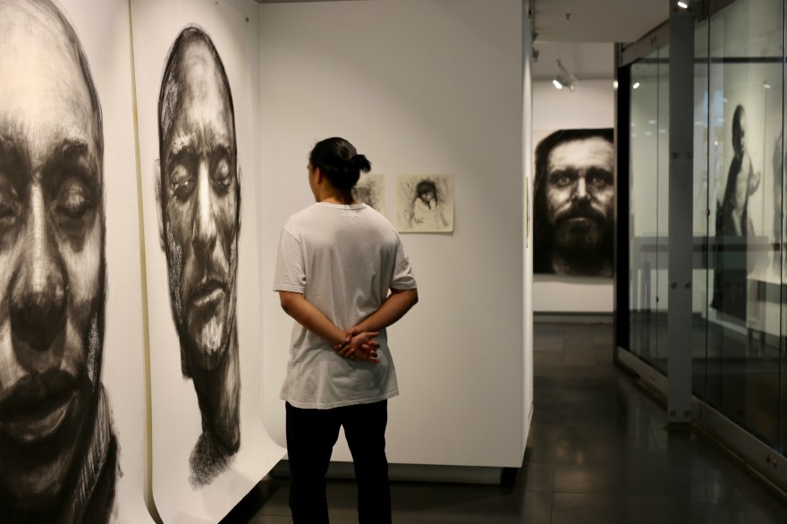 Kristone Capistrano Exhibition Melbourne Forgotten Art artist Asian Australian Charcoal Drawing Contemporary Commission Art for Sale Emerging Artist Monochrome Drawing Draughtsmanship Portraiture Portrait Sketch Impressionism art collector