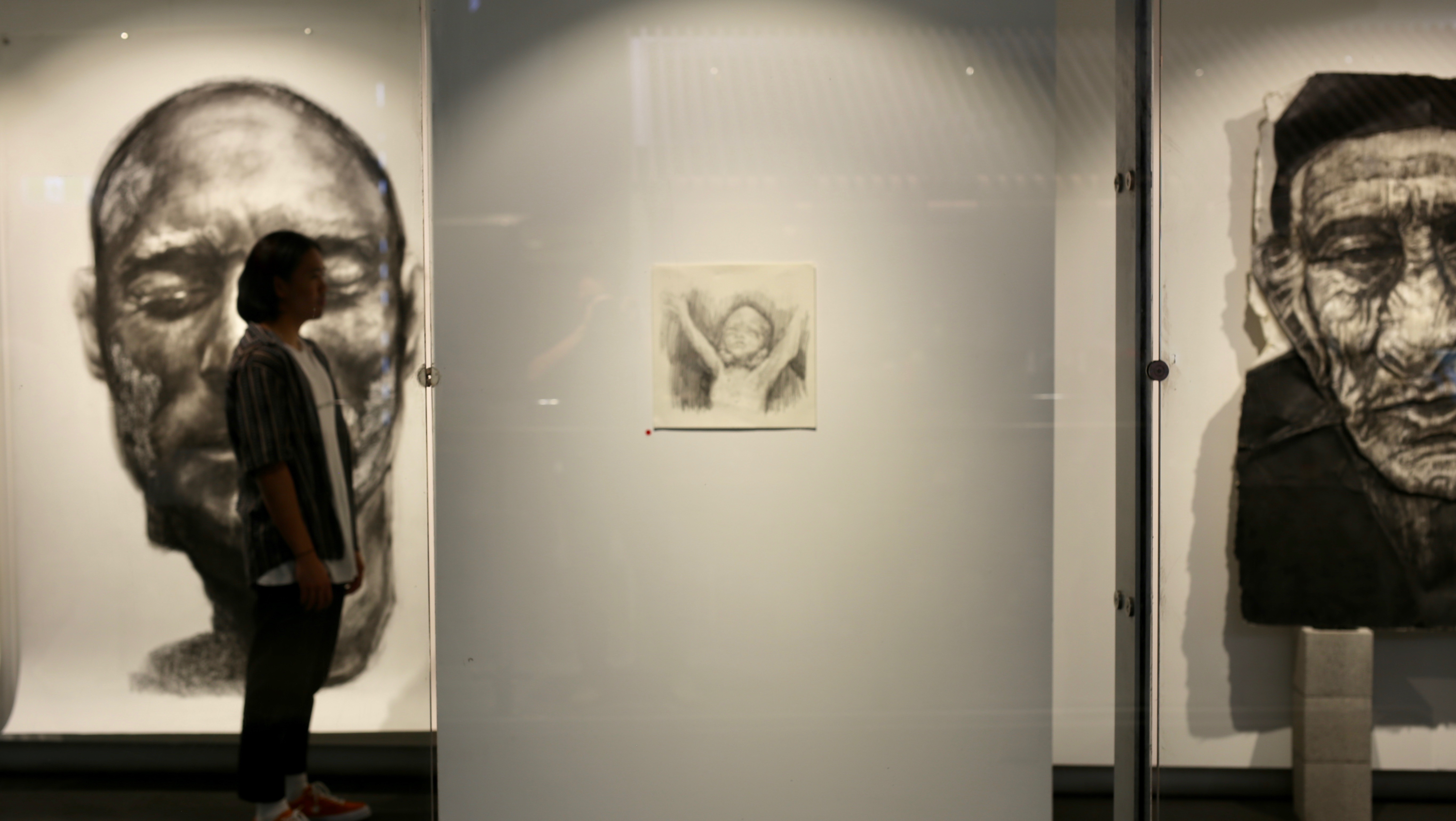 Kristone Capistrano Exhibition Melbourne Forgotten Art artist Asian Australian Charcoal Drawing Contemporary Commission Art for Sale Emerging Artist Monochrome Drawing Draughtsmanship Portraiture Portrait Sketch Impressionism art collector