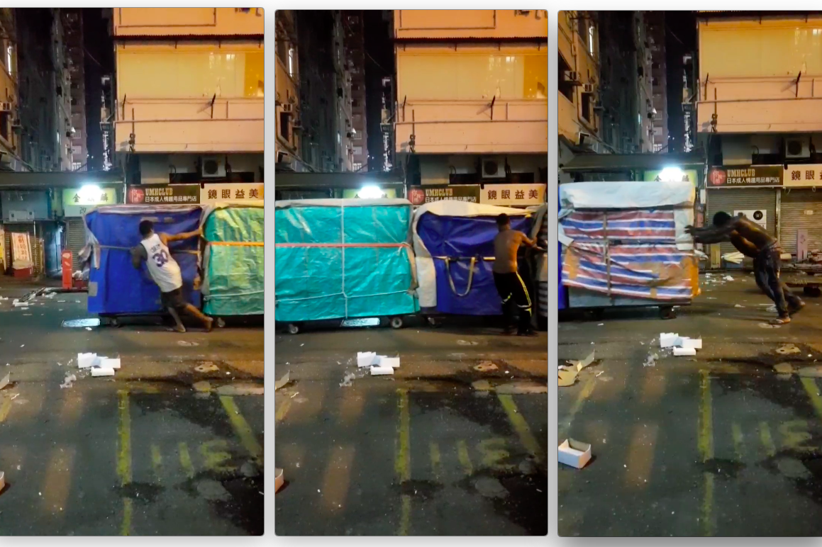 Video Art Loop Kristone Capistrano Art Hong Kong Mongkok Train Manual Labour Drawing Art Artist