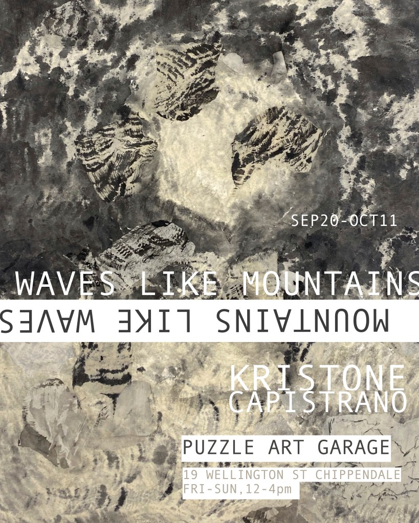 Kristone Capistrano Solo Exhibition Puzzle Gallery Sydney Experimental Drawing Filipino Asian Art Japanese Paper Banana Paper